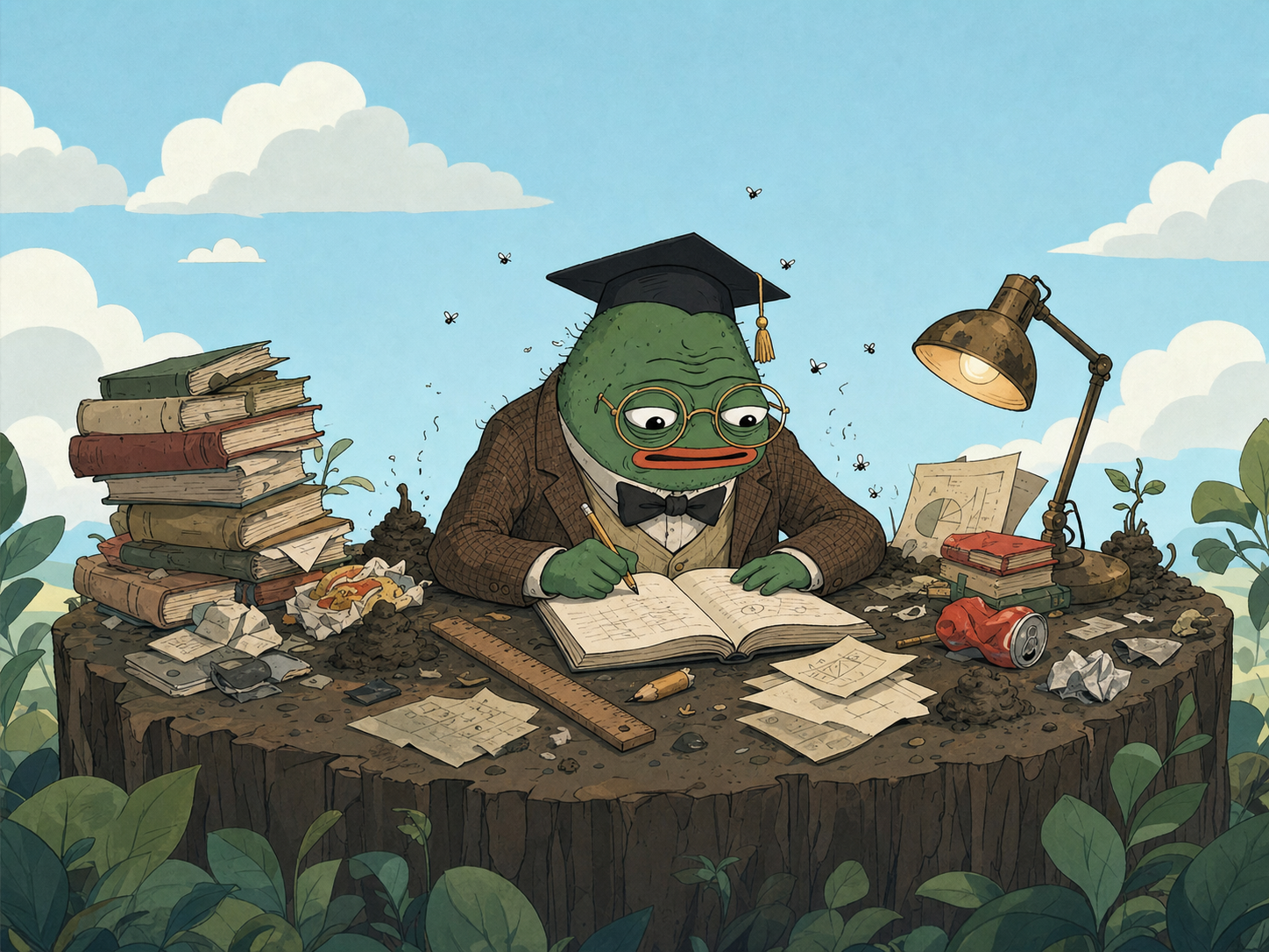STUDY. ANALYZE. PUMP. meme artwork